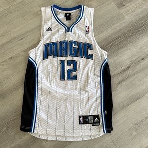 ADIDAS ORLANDO MAGIC #12 DWIGHT HOWARD STITCHED WHITE JERSEY MENS SMALL